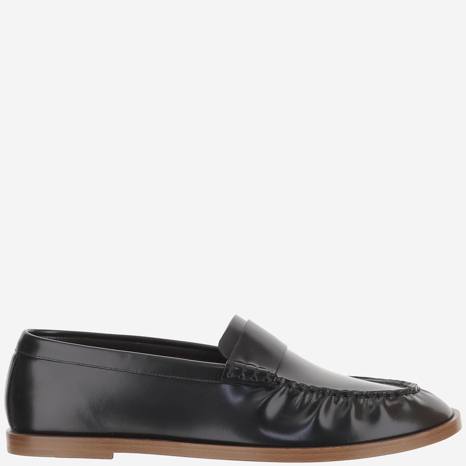 MOCASSINI IN PELLE F1822L60 BLK THE ROW 