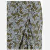 GONNA IN SETA STAMPATA 010800 1163606 DRIES VAN NOTEN 