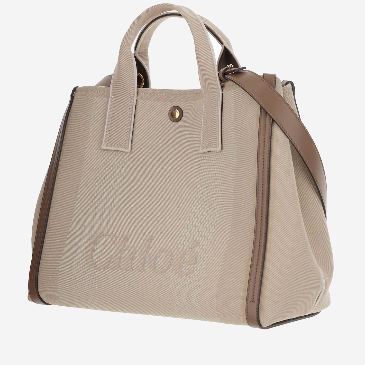 TOTE BAG CHLOÉ CARRY IN TELA CHC25SS910O65 23N CHLOE 