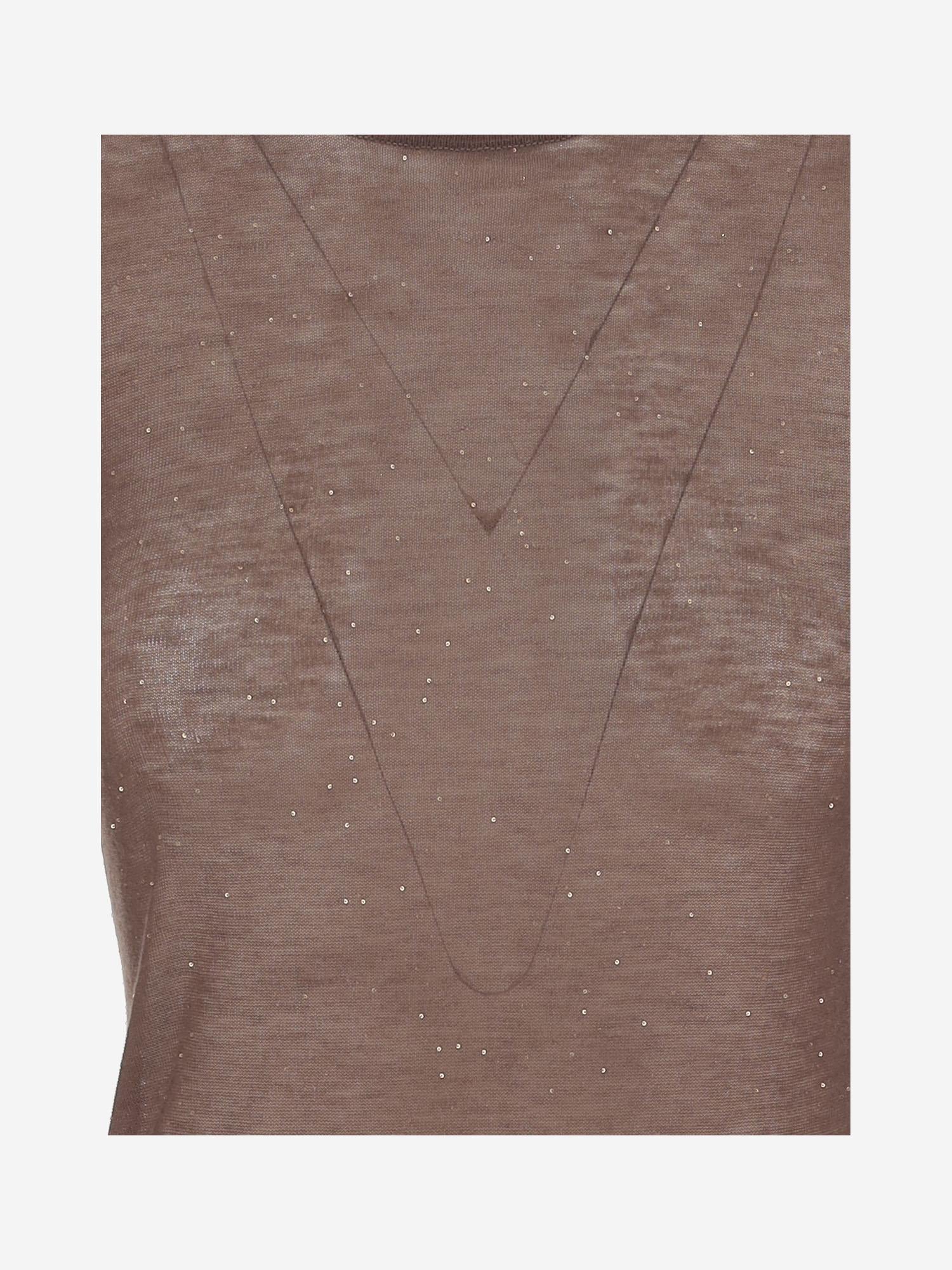 MAGLIA IN LANA SEMI TRASPARENTE 105398 A2PML73 PINKO 