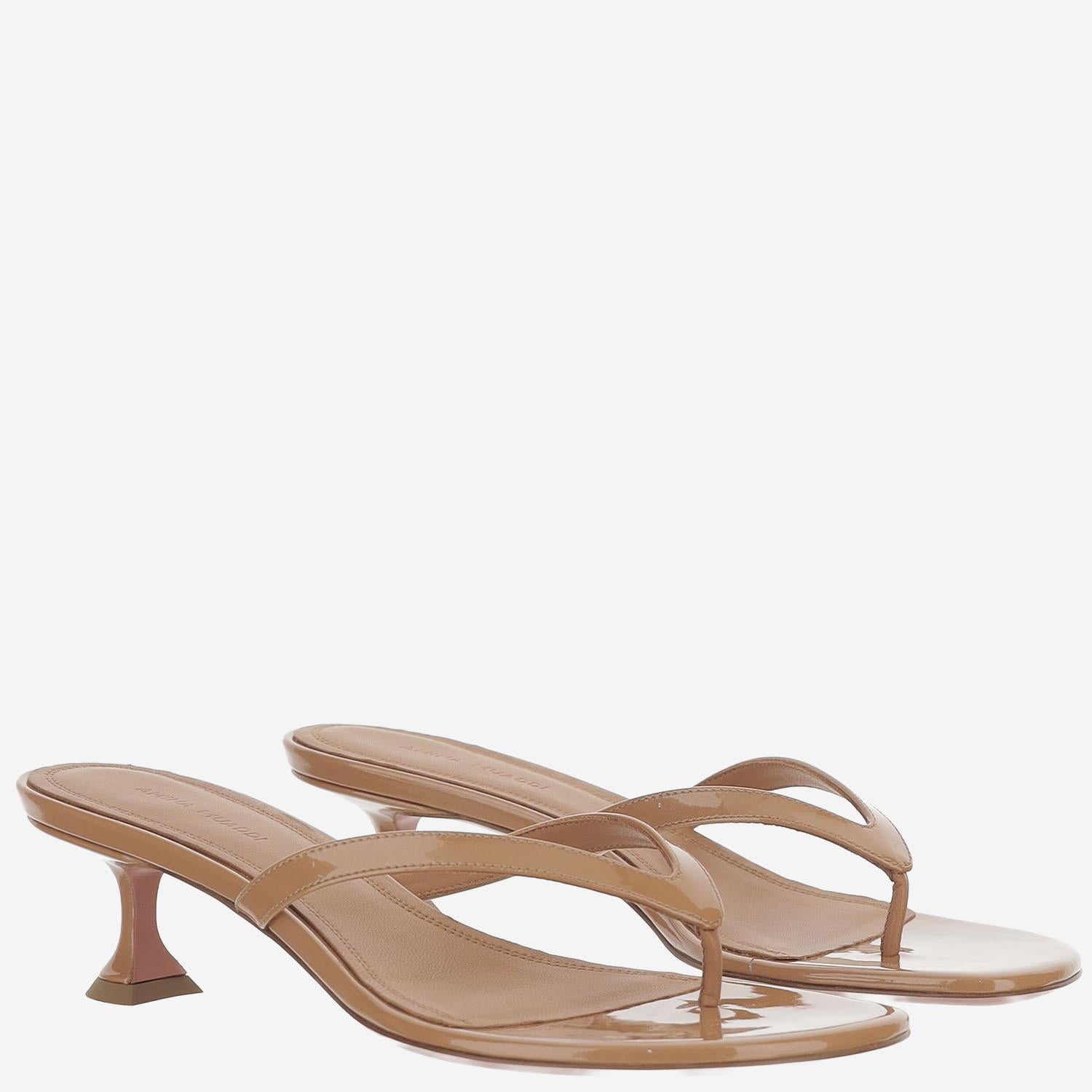 Sandali Juliette in pelle JULIETTETHONG 45PEARLYLATTE AMINA MUADDI 