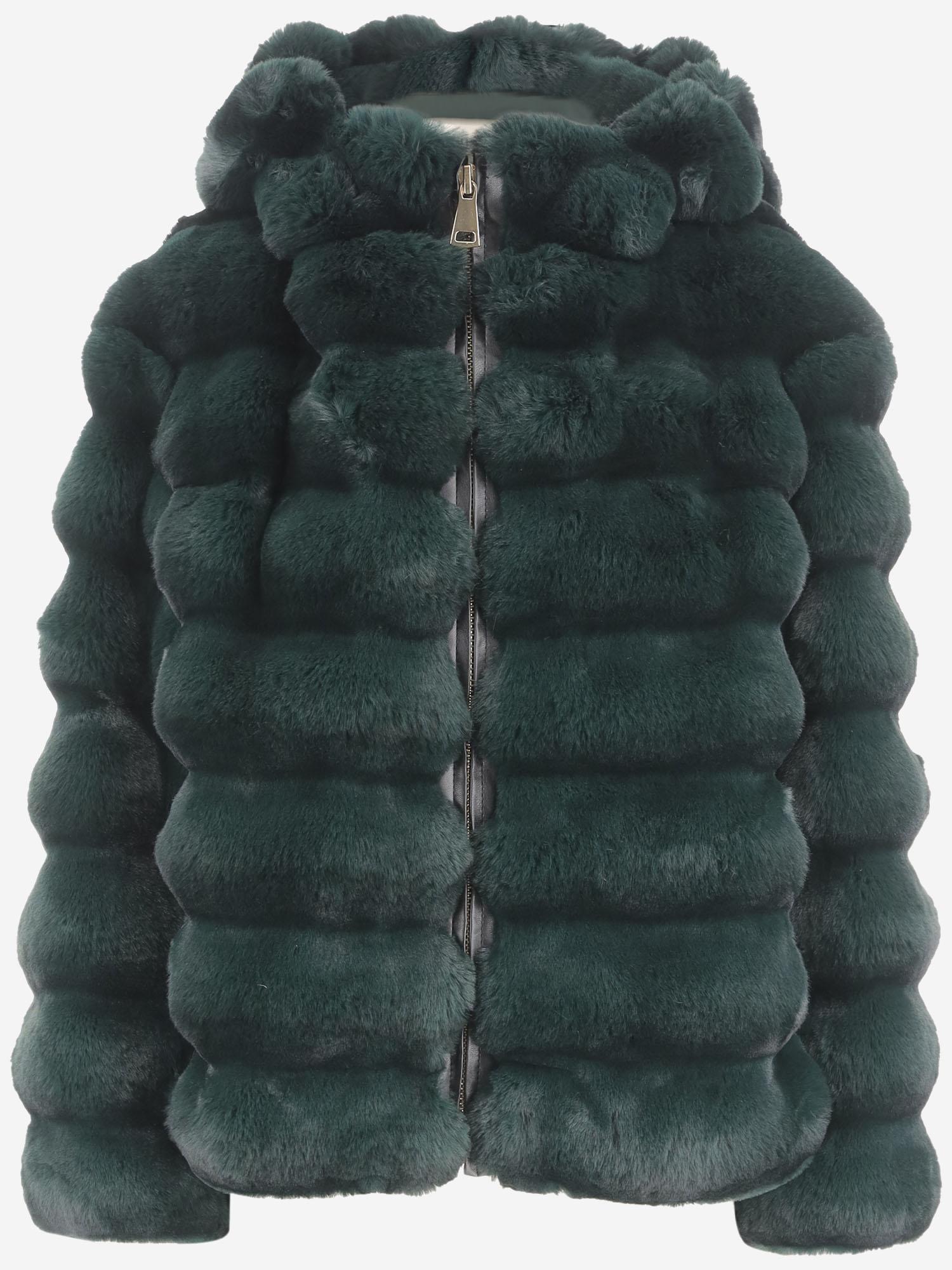 CAPPOTTO IN PELLICCIA SINTETICA EF206 FCN015 UNCOMMON 