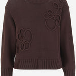 PULLOVER IN MISTO COTONE CON RICAMO P103 400 BRUNO MANETTI 