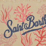 BORSA IN MISTO COTONE CON RICAMO CORALLO E LOGO VANI021 09064L MC2 SAINT BARTH 