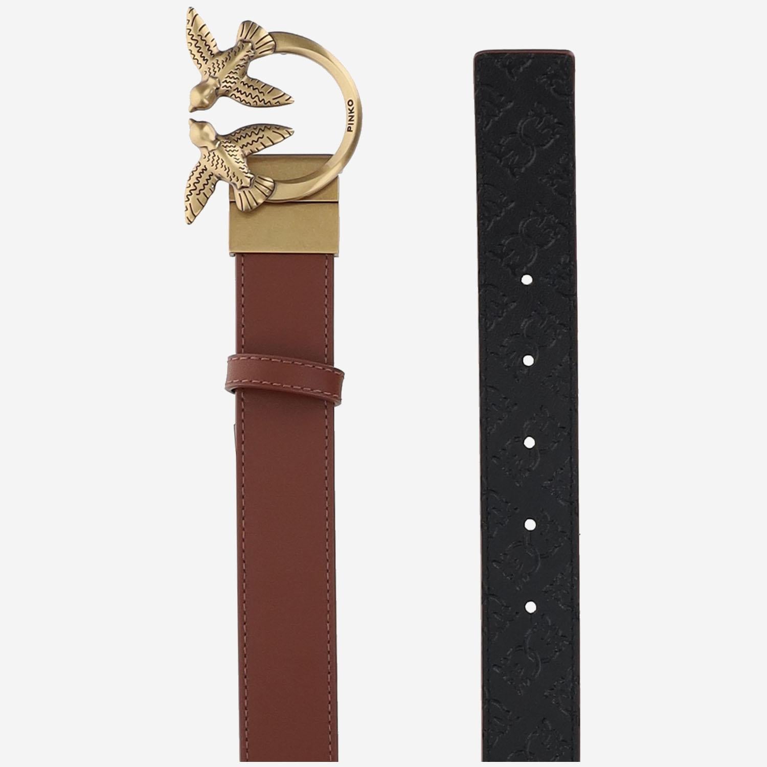 CINTURA IN PELLE CON LOGO 100125 A1Z6LZ9Q PINKO 