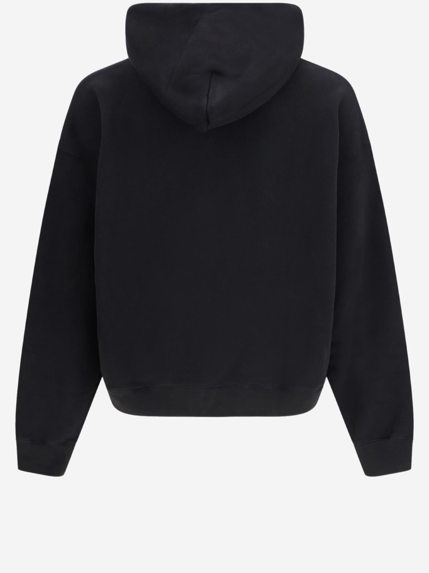 FELPA IN COTONE CON LOGO 44MBB085C9F012 1001 OFF-WHITE 