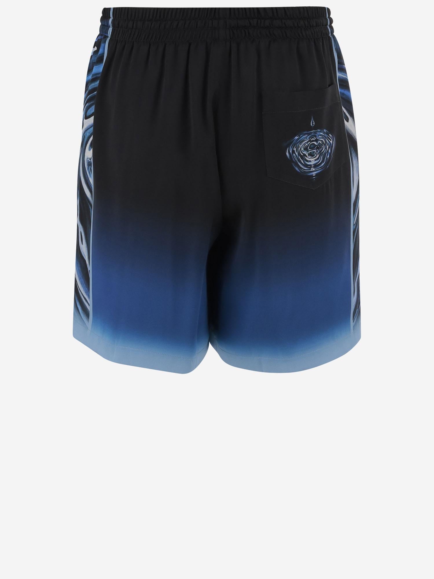 PANTALONI CORTI CON STAMPA GRAFICA MSP26TR399 07 CASABLANCA 