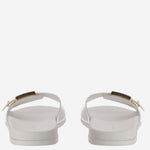 Sandali slide Buckle con logo 157872 100 TORY BURCH 