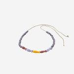 BRACCIALE IN TESSUTO E PERLE DI VETRO FISHGLASSBEAD PINKPURPLE SORBET ISLAND 