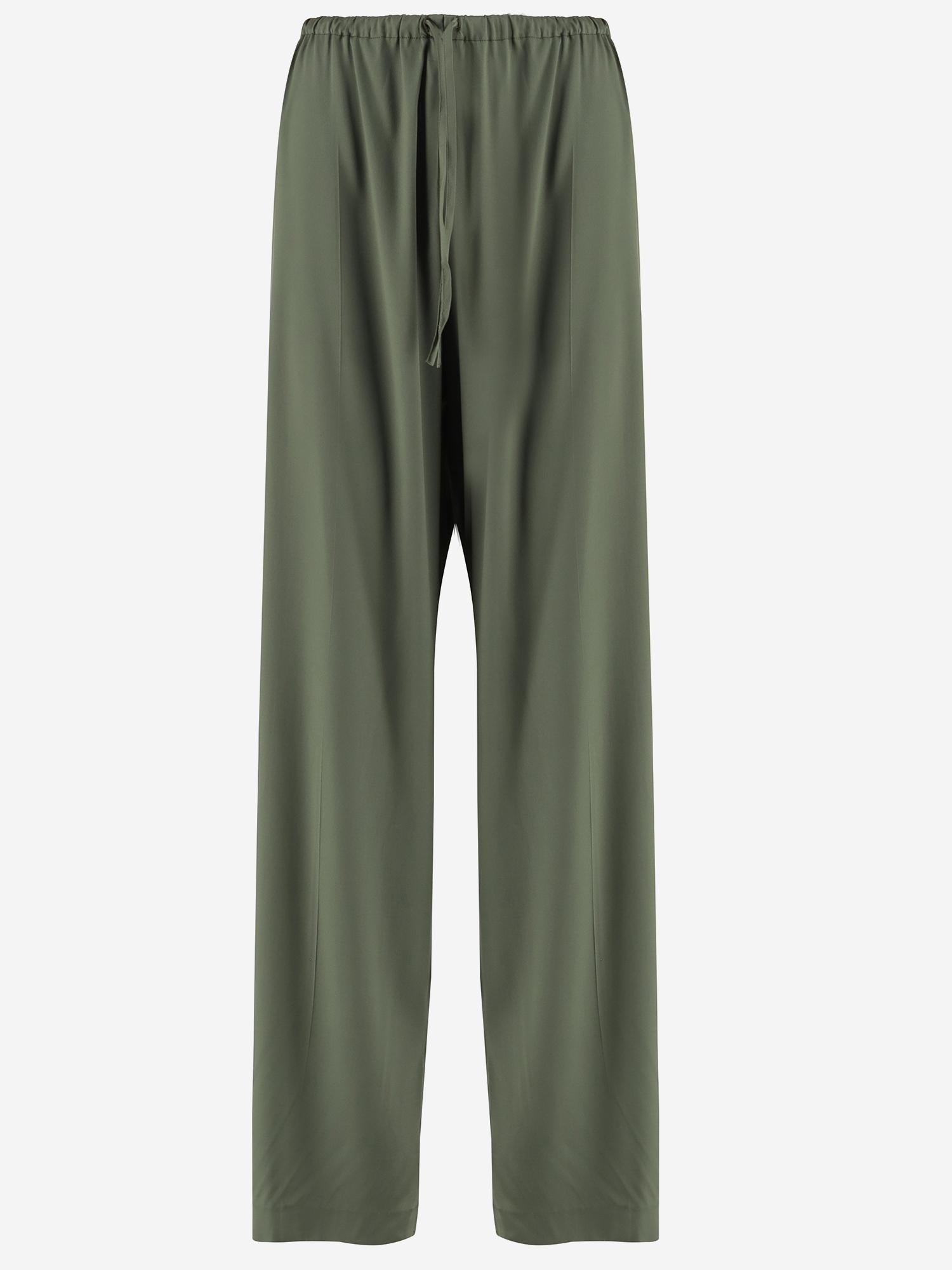 PANTALONI IN SETA STRETCH 010915 2032606 DRIES VAN NOTEN 