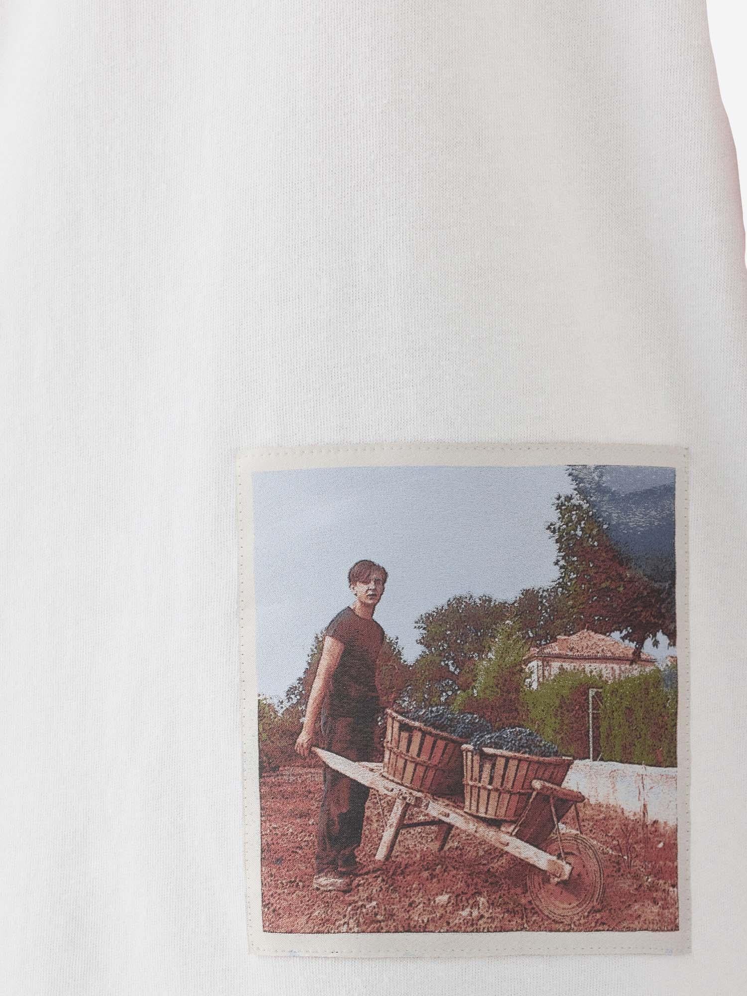 T-SHIRT IN COTONE CON FOTO VINTAGE TSM00595AJ00256 1NU JACQUEMUS 