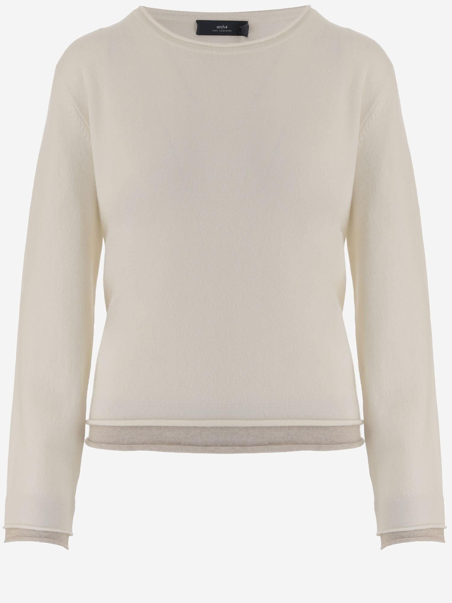 MAGLIONE IN CASHMERE CON BORDI A CONTRASTO KNJP24243 315 ARCH4 