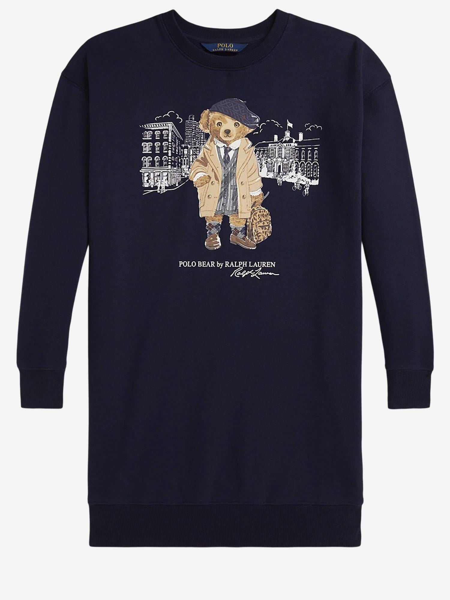ABITO IN MISTO COTONE CON STAMPA POLO BEAR 313979036 001 POLO RALPH LAUREN KIDS 
