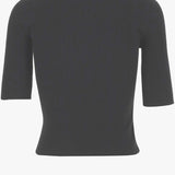 PULLOVER IN MISTO LANA A MANICHE CORTE CON LOGO 102017 A18MII2 PINKO 