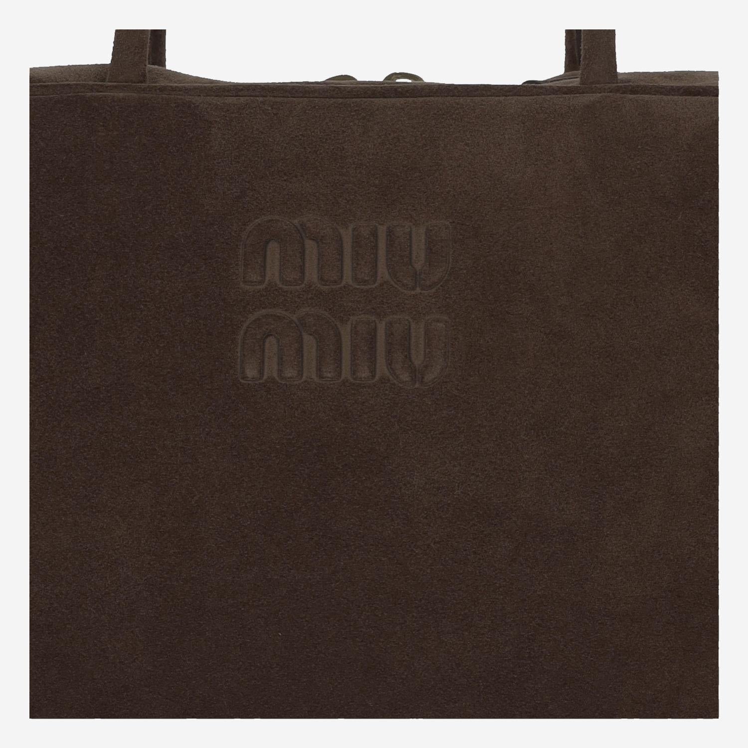 borsa beau in pelle scamosciata 5BB117 2CSSF0003 MIU MIU 