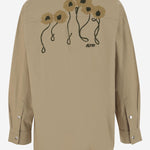 CAMICIA IN COTONE CON LOGO OJPXC7CT COTTONSAND AUTRY 