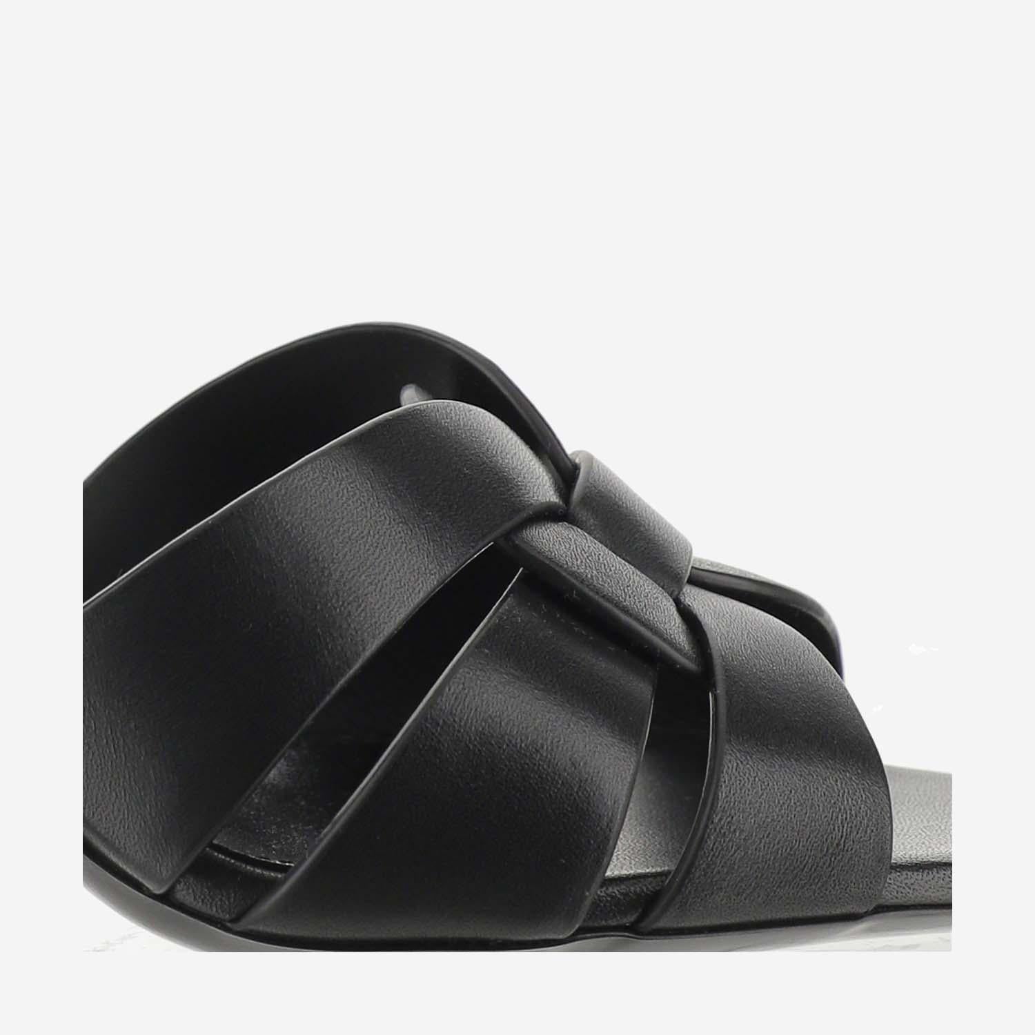 MULES TRIBUTE IN PELLE LISCIA 650986 DWE001000 SAINT LAURENT 
