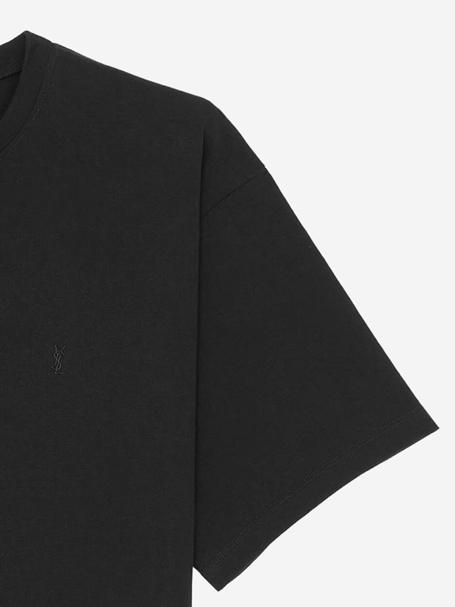 T-SHIRT IN COTONE CON LOGO 862769 Y38AK1000 SAINT LAURENT 