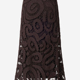 GONNA MIDI IN CROCHET GEOMETRICO IN MISTO VISCOSA 106353 A354M05 PINKO 