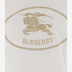 T-SHIRT CON LOGO EKD IN COTONE 8110112 CHALK BURBERRY 