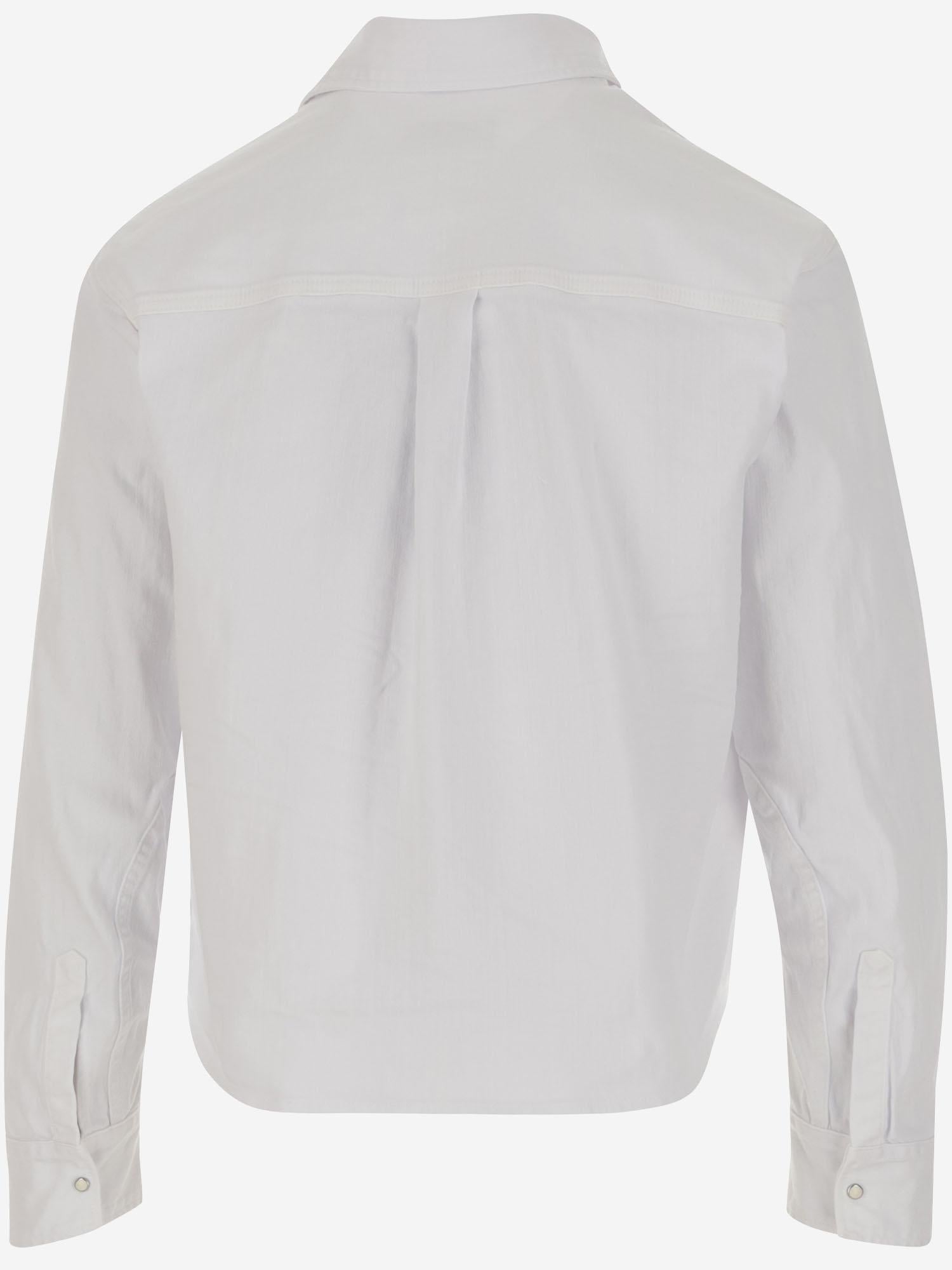 CAMICIA IN COTONE STRETCH CON LOGO S74DM0921 S39781100 DSQUARED2 