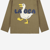 T-SHIRT IN COTONE CON STAMPA B225AC017  BOBO CHOSES KIDS 