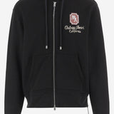 FELPA CON CAPPUCCIO IN COTONE CON ZIP AMTOJR 1098001 AMIRI 