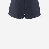 MINI GONNA IN TESSUTO BOUCLÉ PF25034PBL BLUE SELF PORTRAIT 