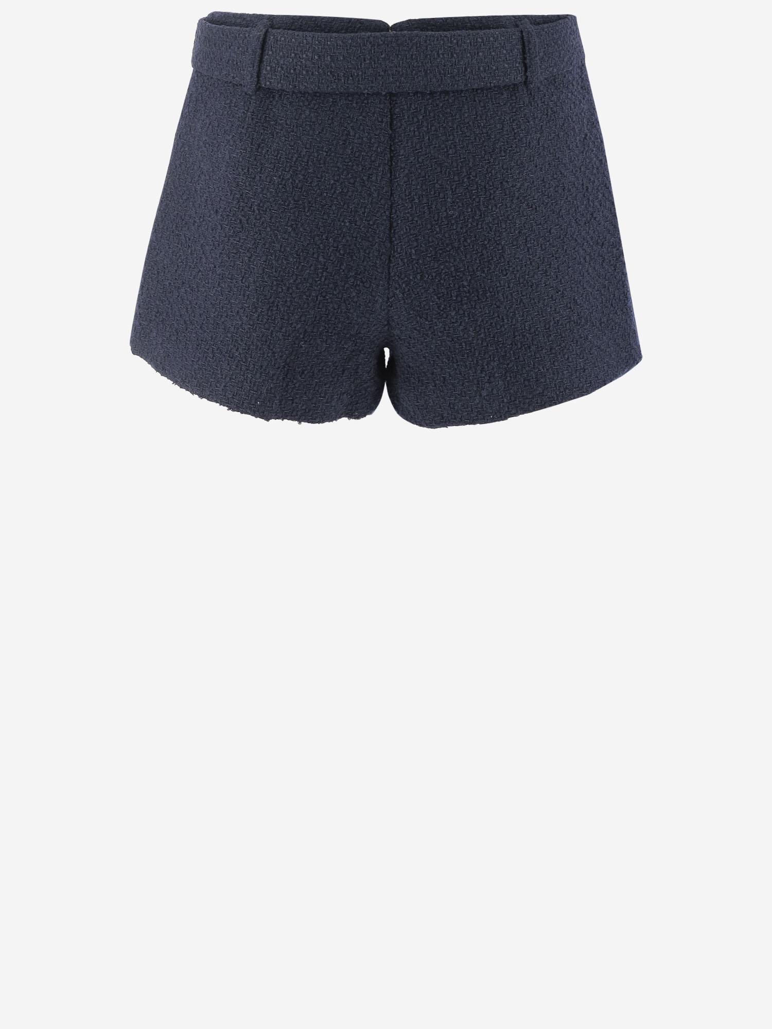 MINI GONNA IN TESSUTO BOUCLÉ PF25034PBL BLUE SELF PORTRAIT 