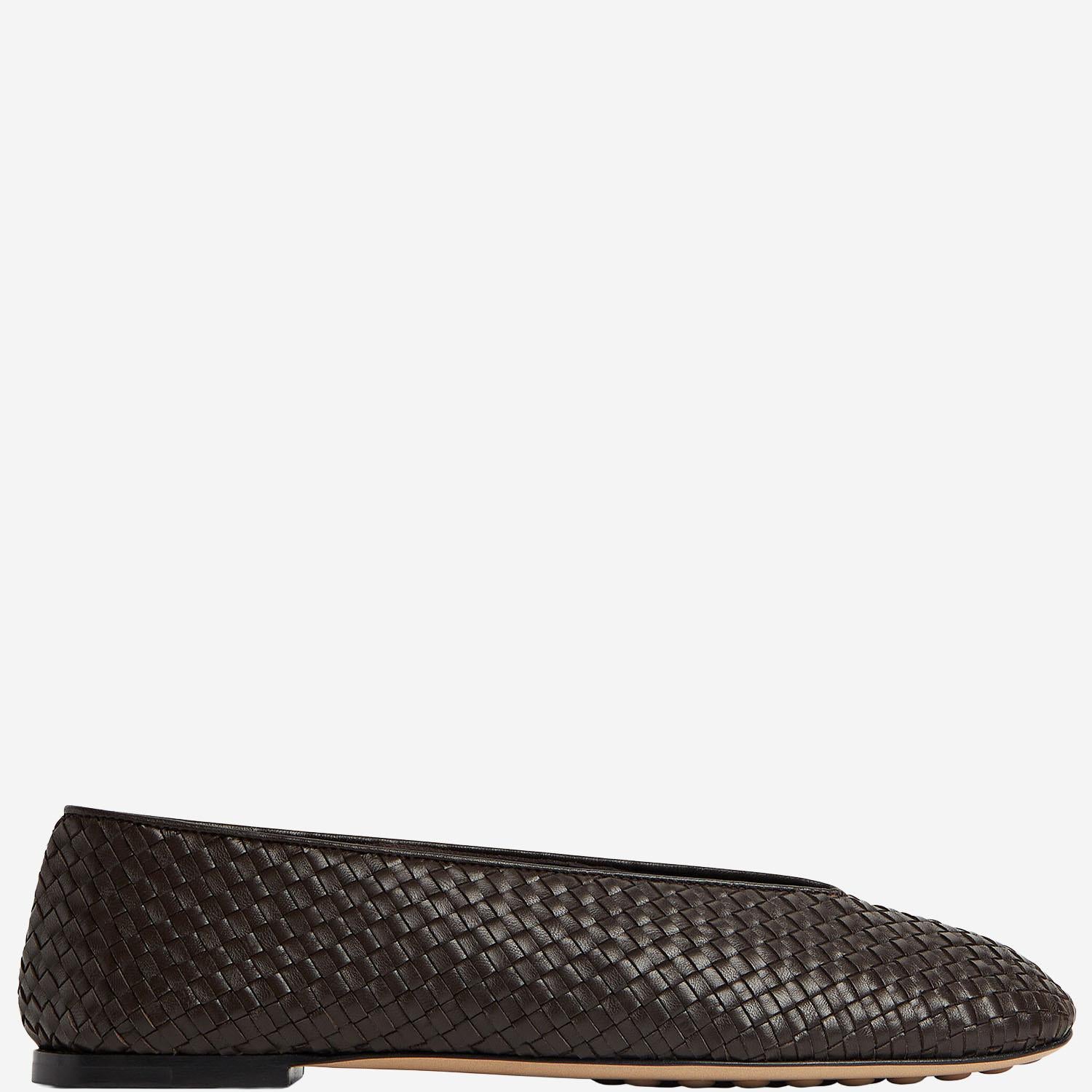 BALLERINE ROSA IN PELLE 837887 V4VE02113 BOTTEGA VENETA 