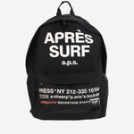 ZAINO IN TESSUTO TECNICO CON LOGO BACKPACK MILANO BLACK APRES SURF 