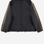 GIACCA REVERSIBILE CON CAPPUCCIO E MOTIVO FF JUA092 AEYCF0QA1 FENDI KIDS 