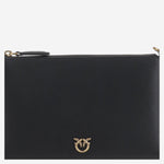 POCHETTE IN PELLE CON LOGO 104277 A0F1Z99Q PINKO 