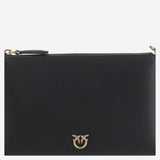 POCHETTE IN PELLE CON LOGO 104277 A0F1Z99Q PINKO 