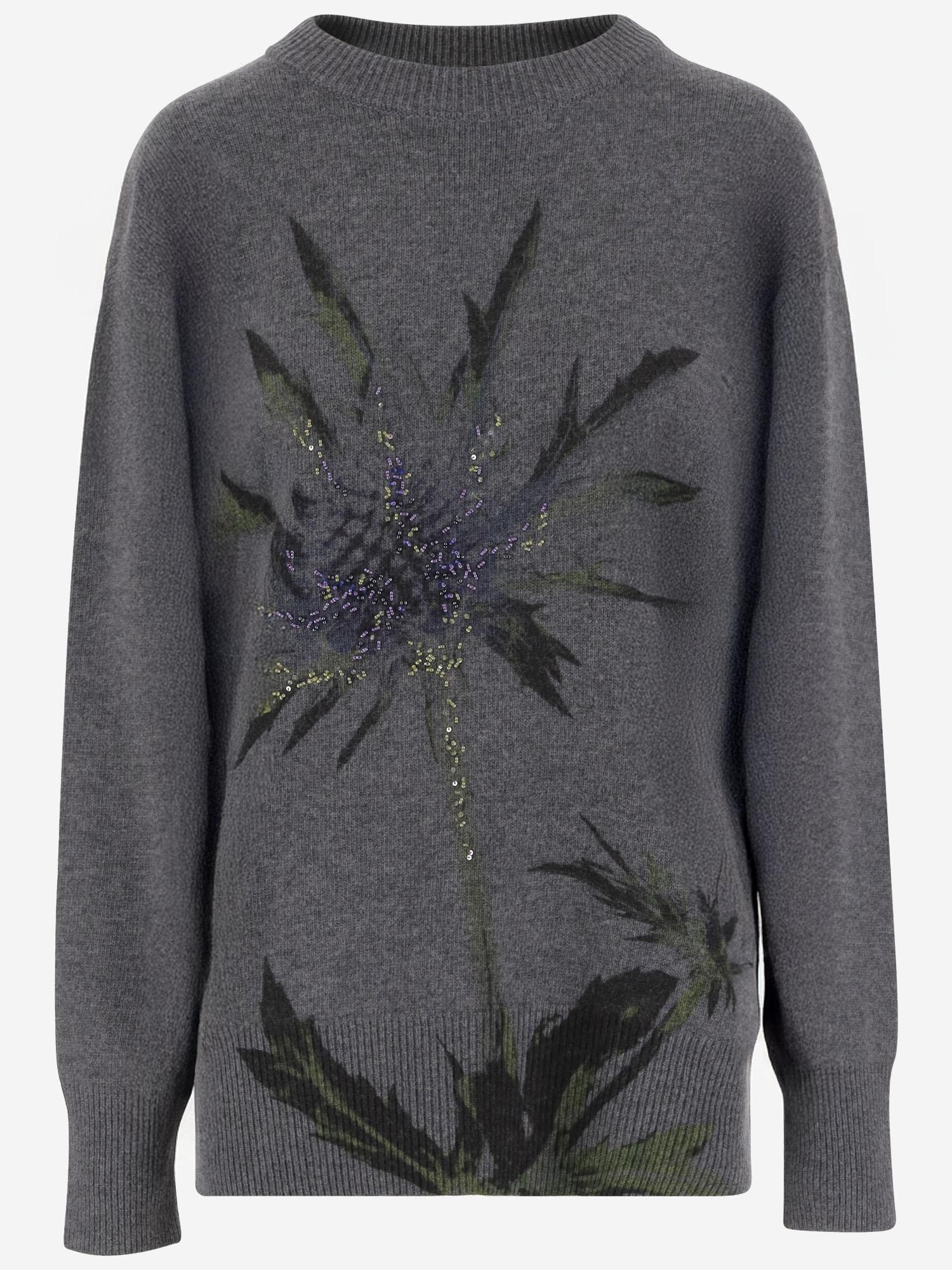 MAGLIONE IN MISTO LANA CON STRASS A544M177A F9866 BLUMARINE 