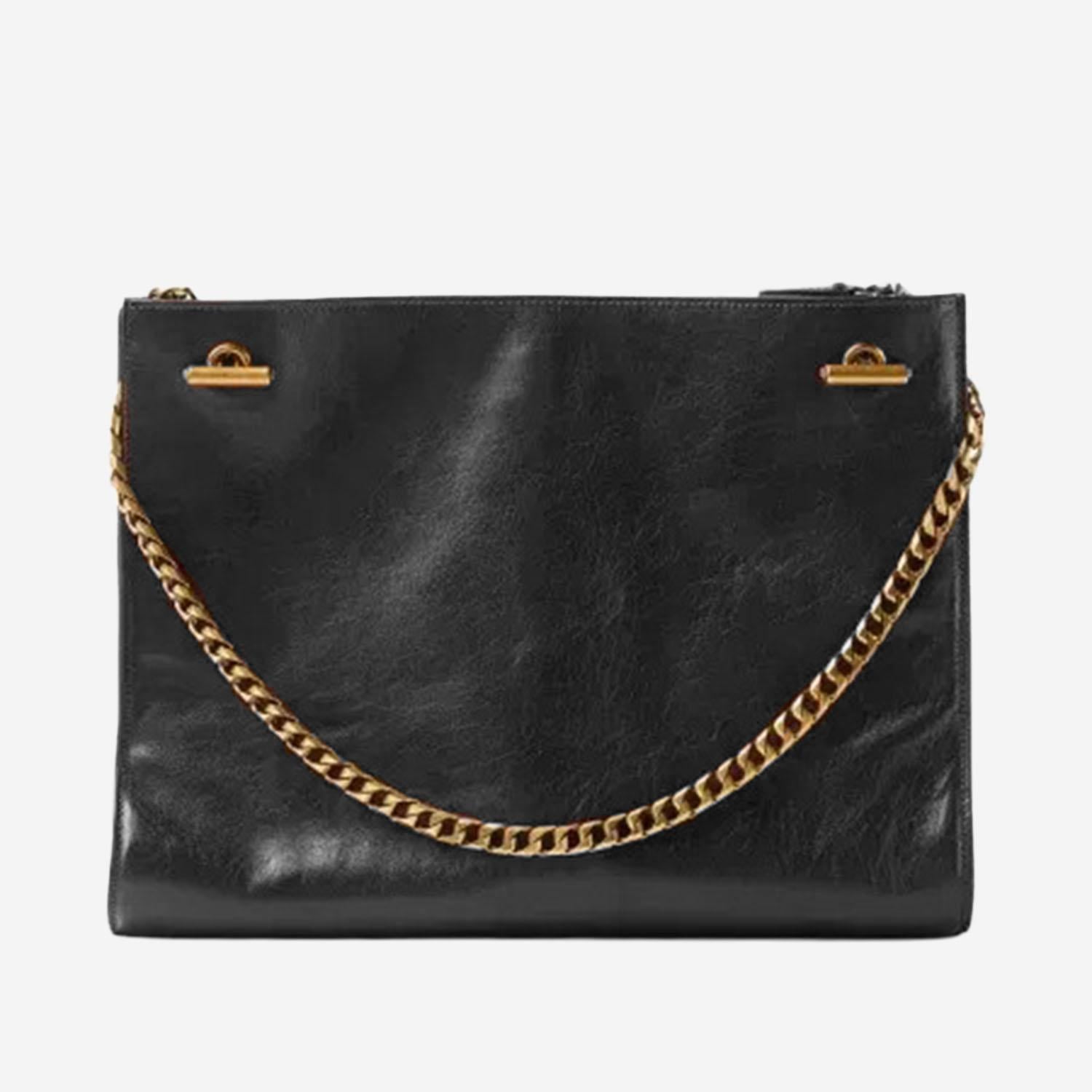 BORSA A SPALLA CABINE IN PELLE 1023247 1A174281B55J VERSACE 