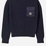 MAGLIONE IN NYLON CON LOGO 9C00010M1241 742 MONCLER ENFANTS 