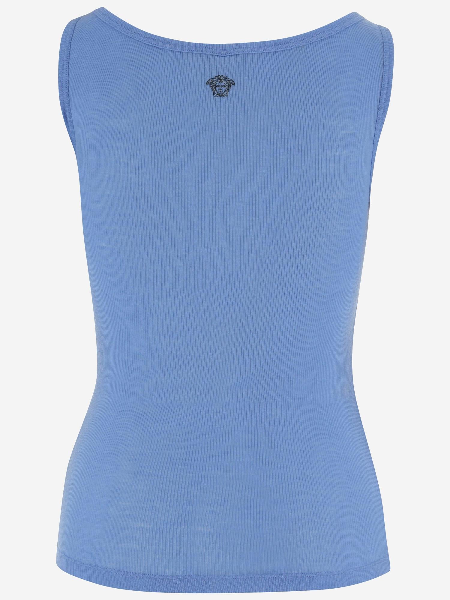 Top in lana 1023698 1A175481V440 VERSACE 