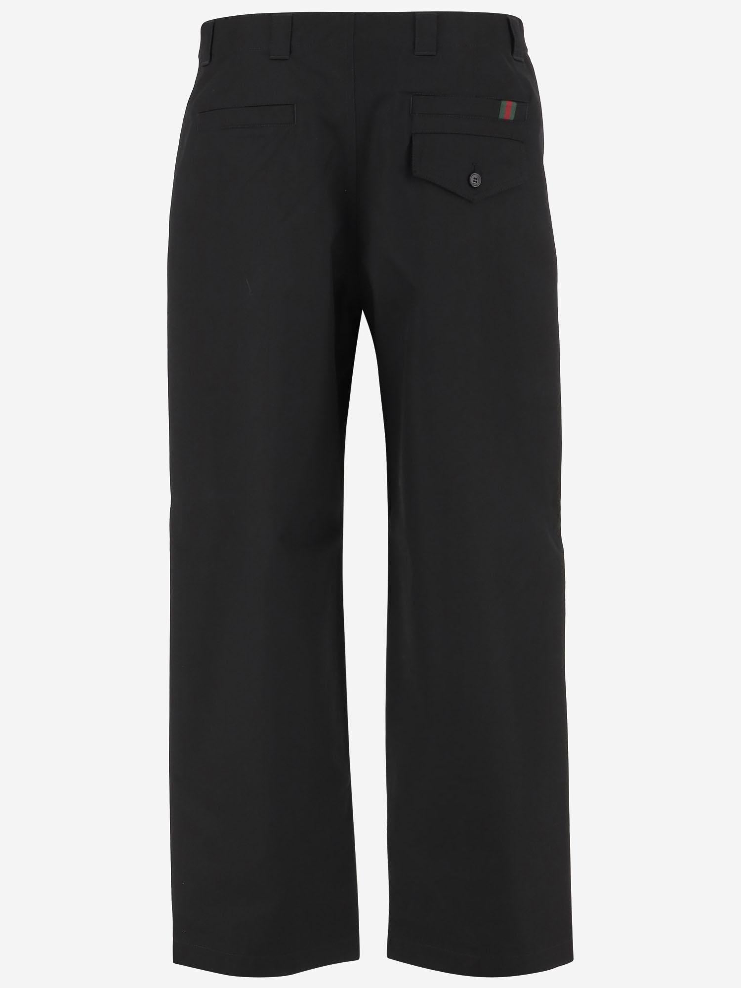 PANTALONI IN COTONE CON DETTAGLIO WEB 784049 Z7AJV1000 GUCCI 