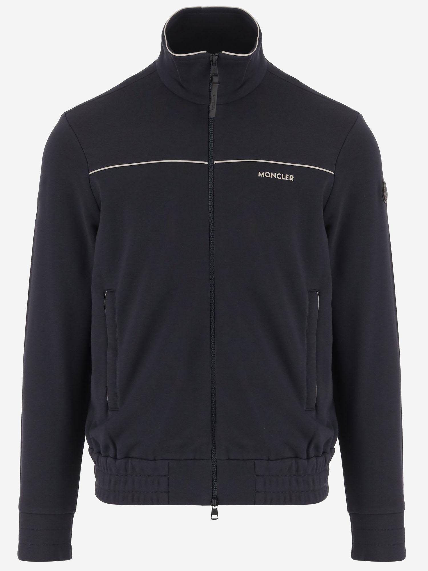 FELPA IN MISTO COTONE CON LOGO 8G00027 89B3P742 MONCLER 