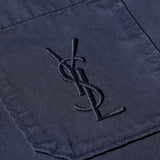 CAMICIA OVER IN COTONE CON RICAMO LOGO 861004 Y04VD5109 SAINT LAURENT 