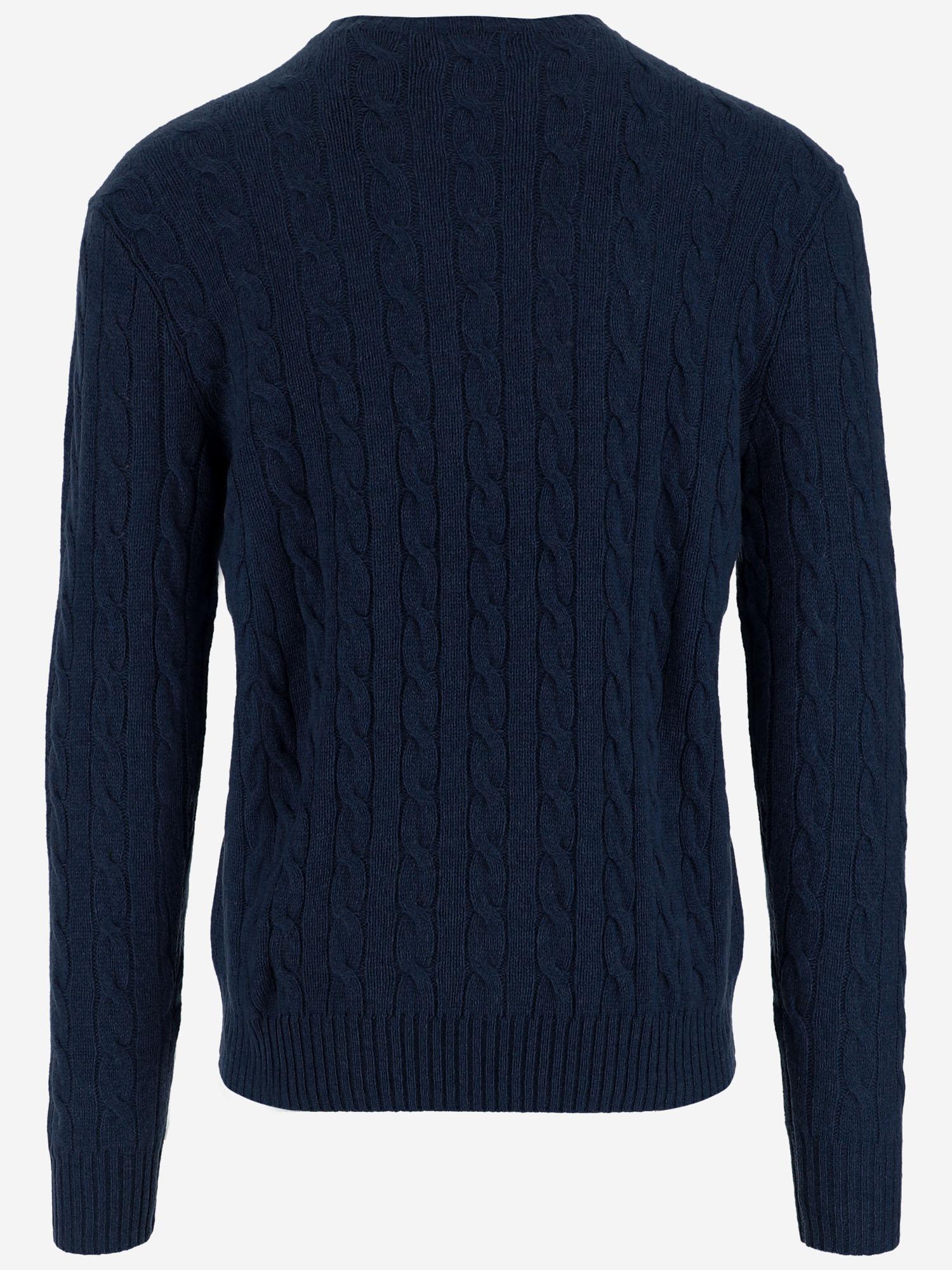 MAGLIA A TRECCE IN LANA 710876762 002 POLO RALPH LAUREN 