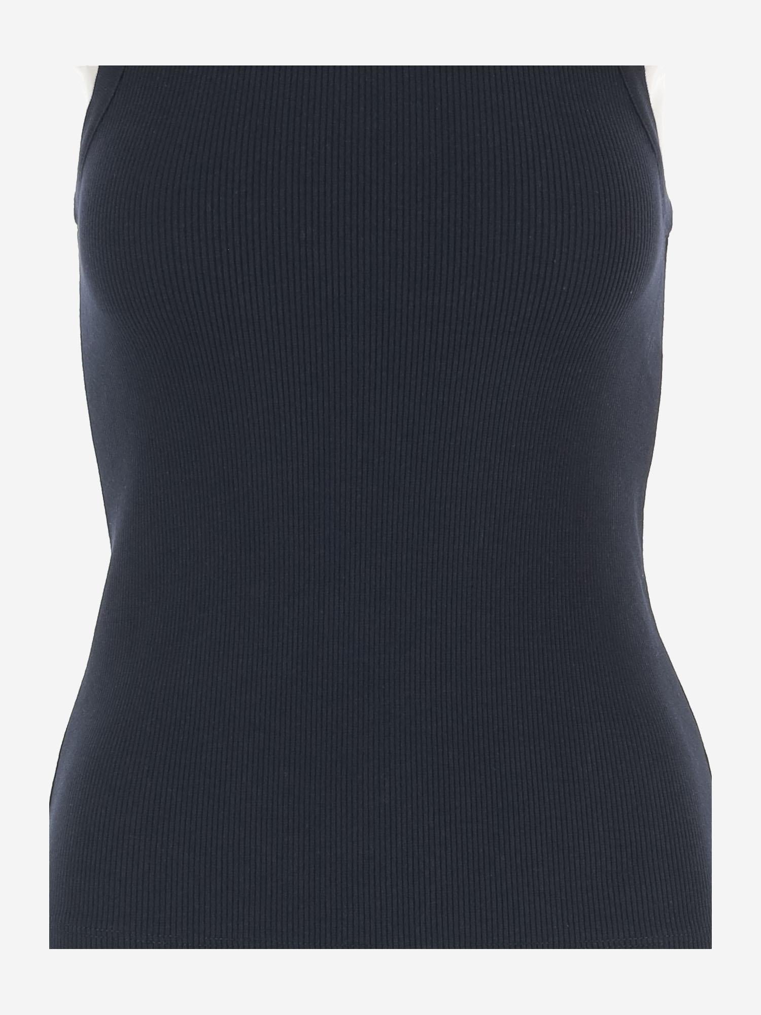 CANOTTA IN MISTO COTONE STRETCH V018884418 403CBL VINCE 