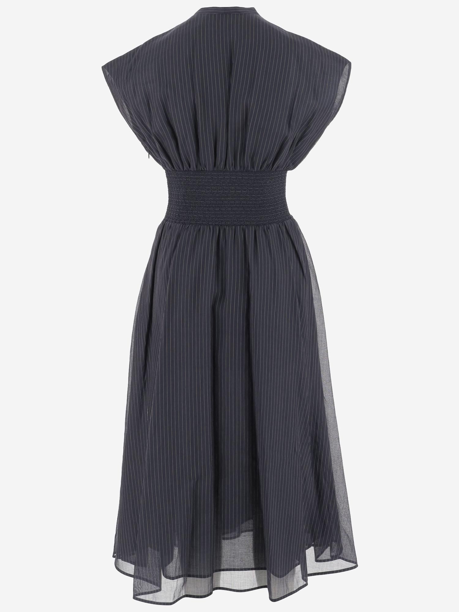 ABITO IN COTONE A RIGHE 170768 400 TORY BURCH 