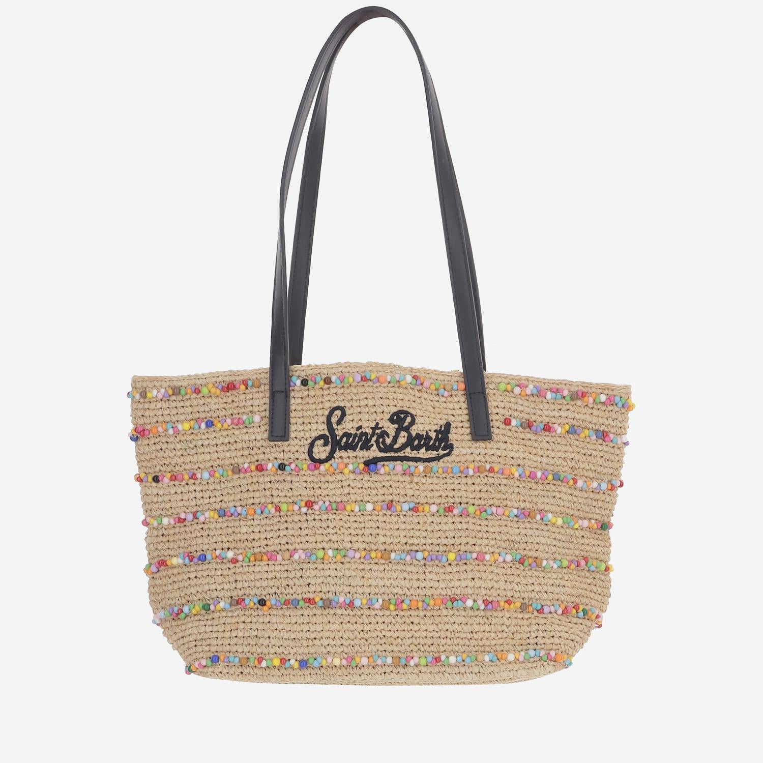BORSA SHOPPING IN RAFIA CON LOGO RAFC002 00357L MC2 SAINT BARTH 