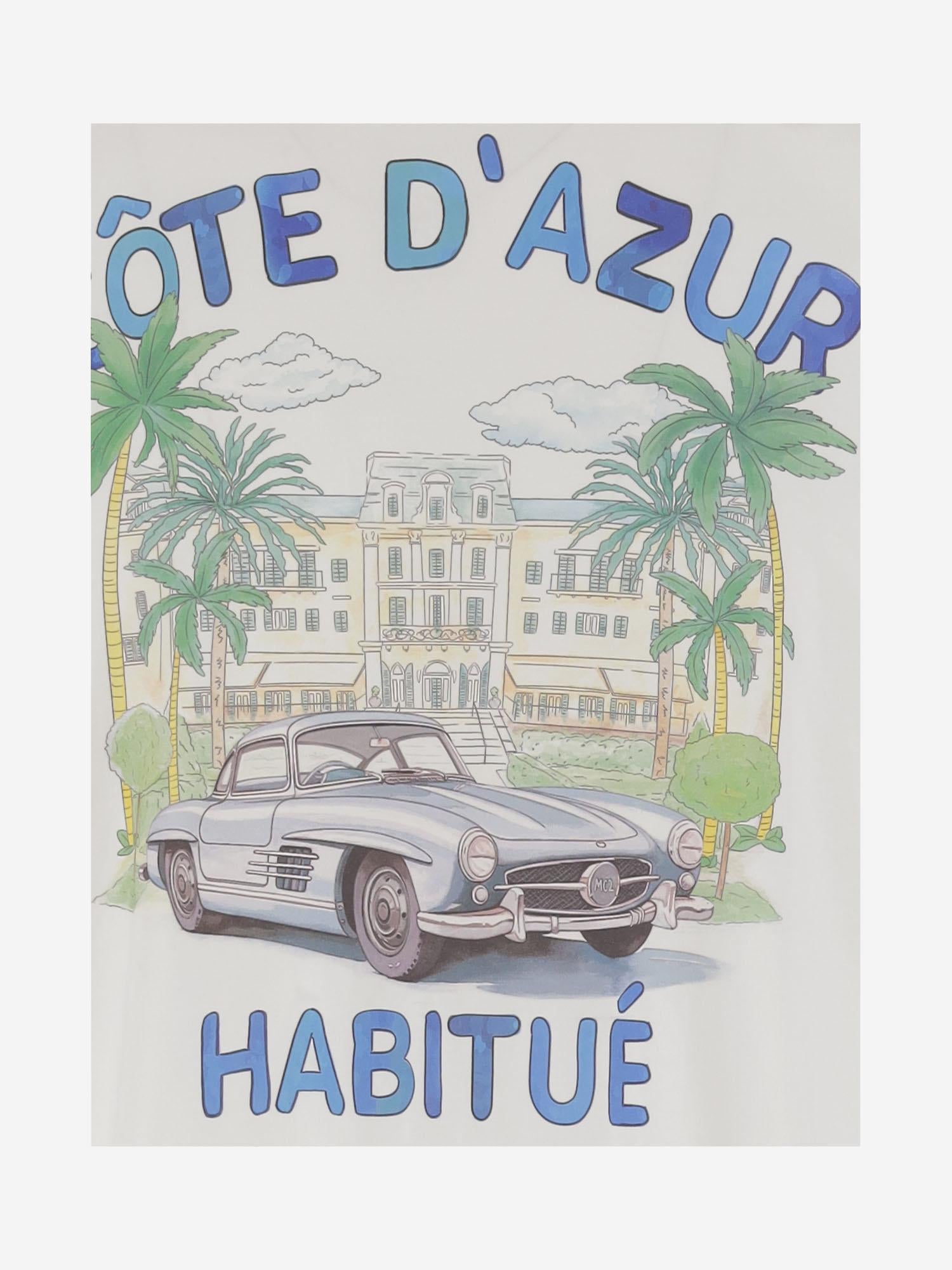 T-SHIRT IN COTONE CON STAMPA LOGO TSHM001 04672H MC2 SAINT BARTH 