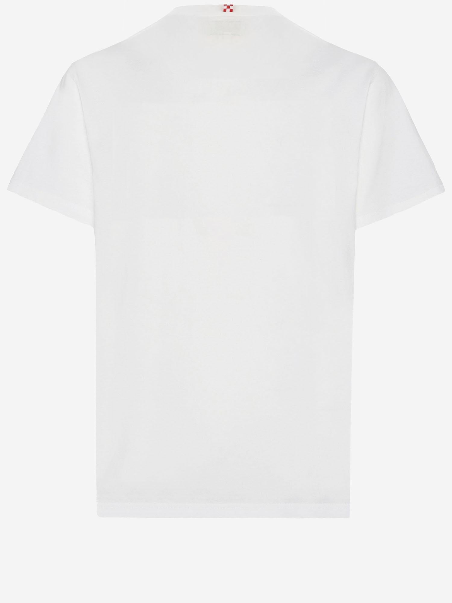 T-SHIRT IN COTONE CON STAMPA LOGO ARN0001 00861I MC2 SAINT BARTH 