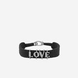 BRACCIALE ALPHA LOVE CON DIAMANTI ALPHA LOVE NERO SILVIA BINI GIOIELLI 