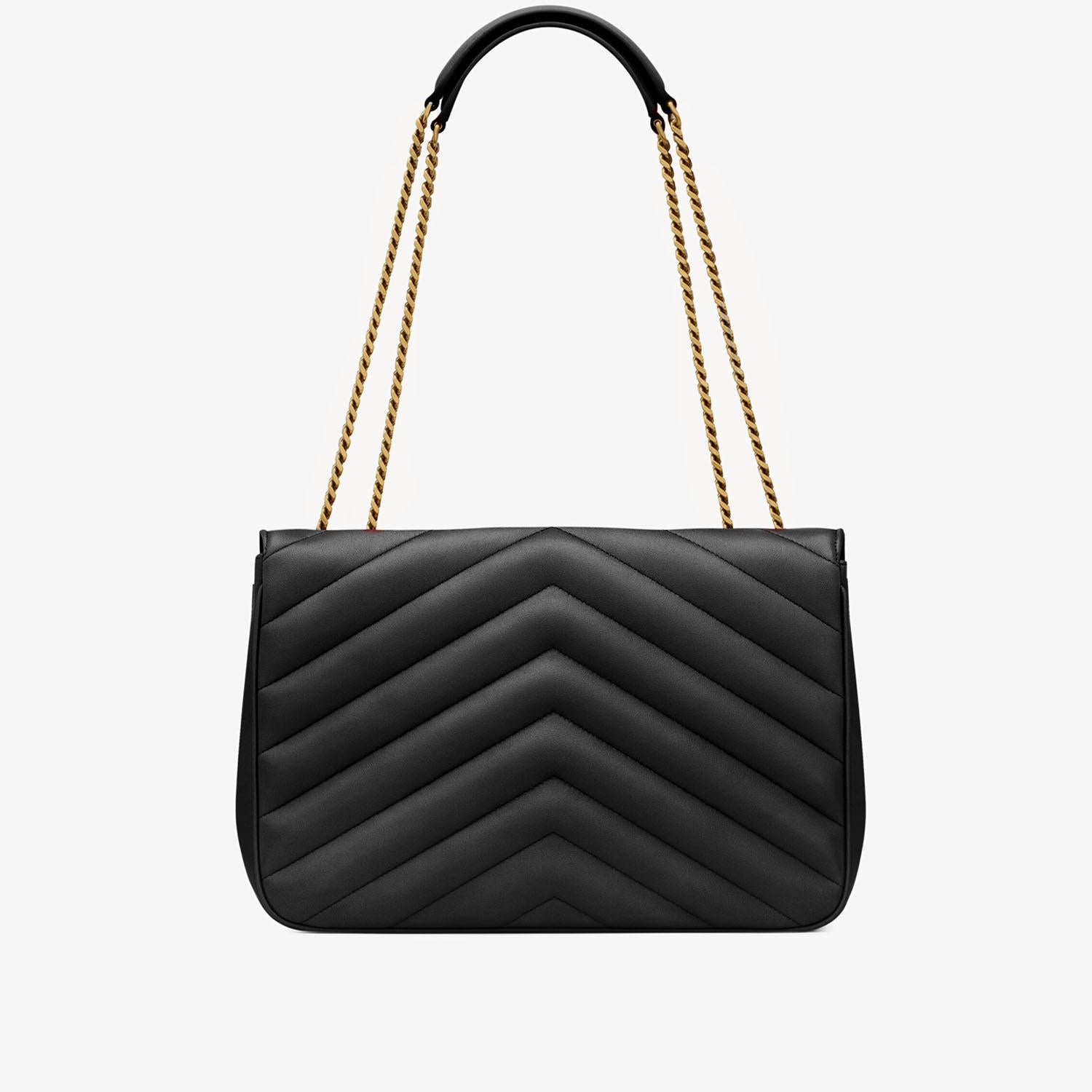 BORSA LOULOU IN PELLE DI AGNELLO TRAPUNTATA 803541 AAEAX1000 SAINT LAURENT 