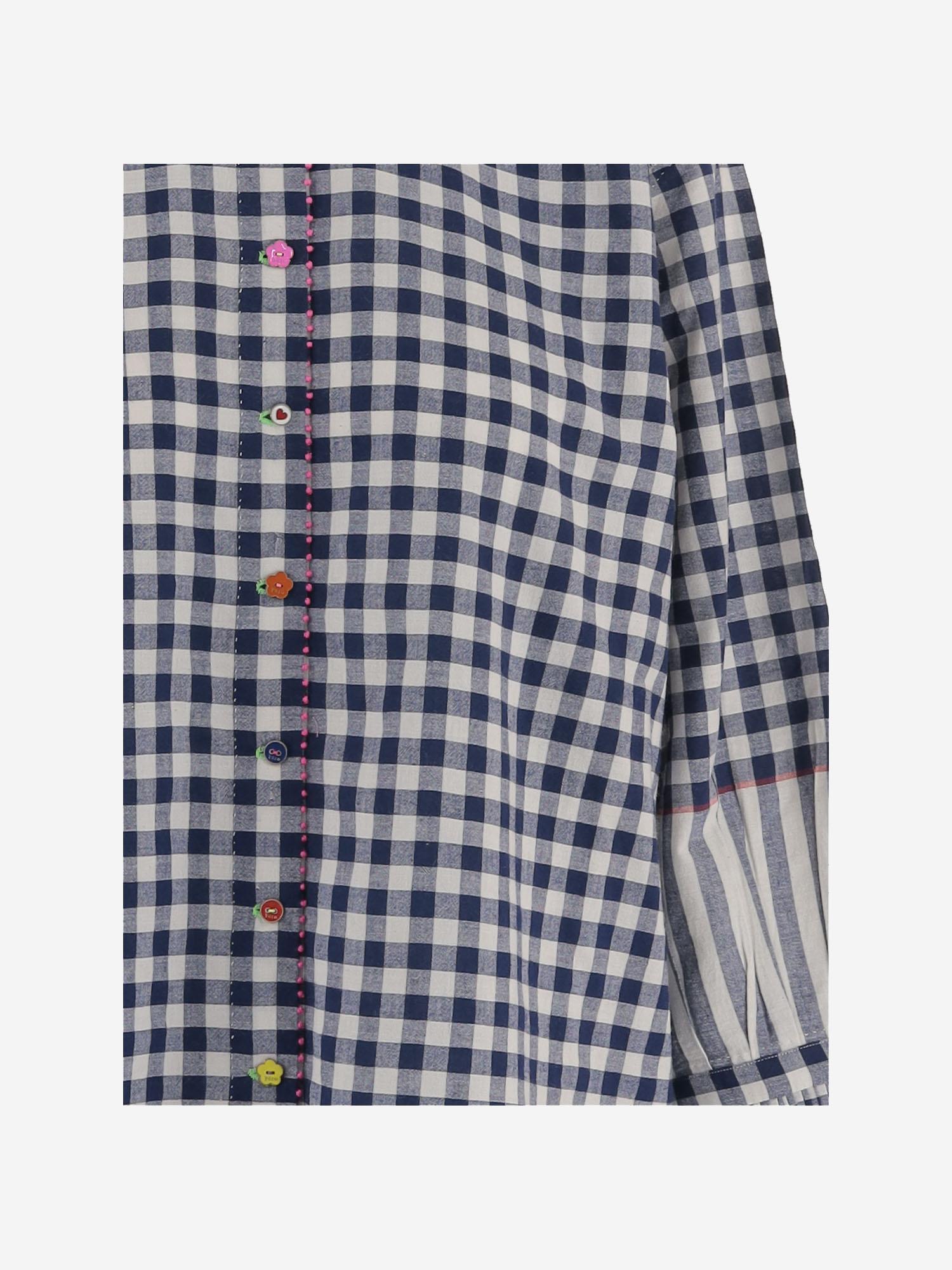 CAMICIA A QUADRI IN COTONE DLWPLSPB01 MULTI PERO 